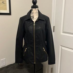 Baccini faux leather jacket